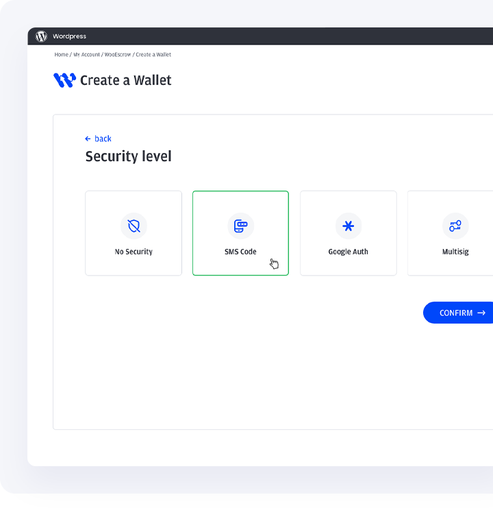 Wooescrow Security level