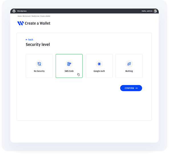Wooescrow Security level